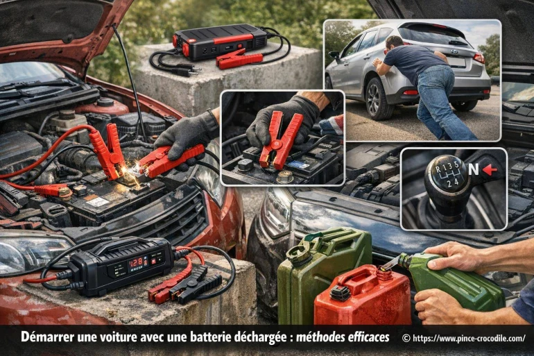 Démarrer une voiture avec une batterie déchargée : quelles méthodes efficaces utiliser ?
