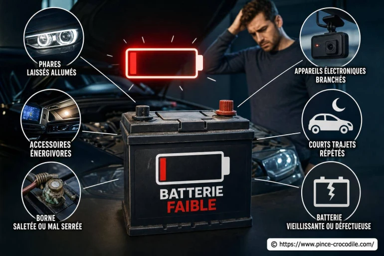 Pourquoi ma batterie de voiture se décharge-t-elle trop vite ?