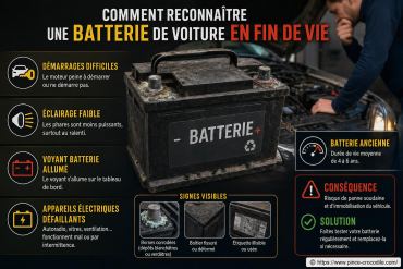 Comment reconnaître une batterie de voiture en fin de vie ?