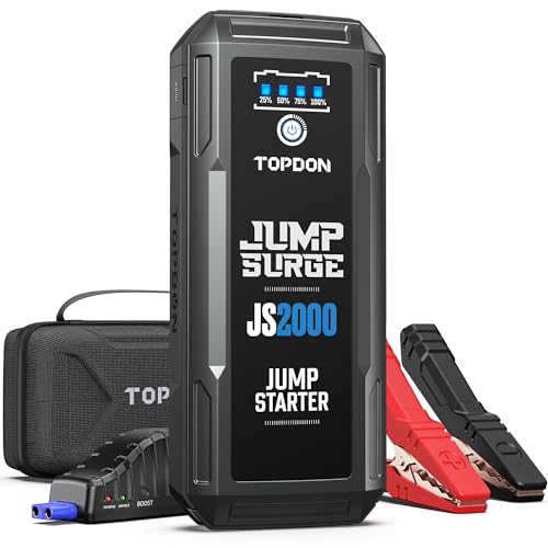 TOPDON JS2000Pro Booster Batterie Voiture pour Diesel jusquà