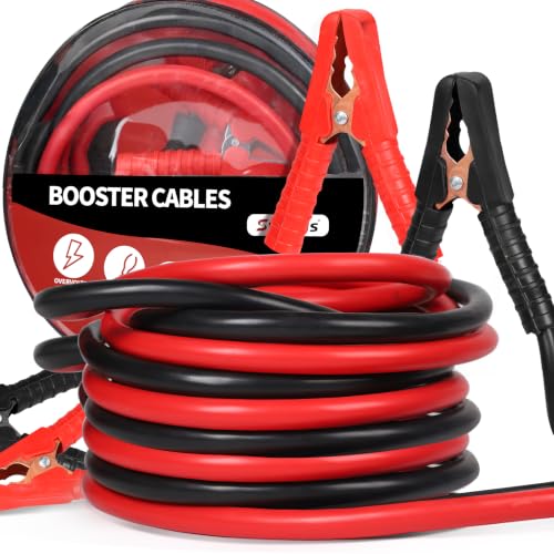 SWAWIS Cable de Demarrage Voiture 6M 30mm² 1500A 12V/24V Sac