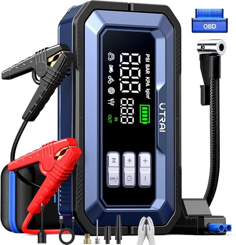 UTRAI Booster Batterie Voiture 8000A avec Gonfleur 150PSI (T