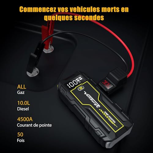 VoltSurge Booster Batterie 4500A Jump Starter Portable (Jusq