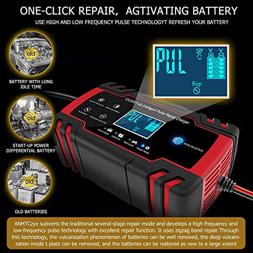 Chargeur de Batterie Intelligent 12V/24V 8A Mainteneur et Au
